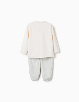 Pijama de veludo com Toy Story para recém-nascido e bebé, bege/verde