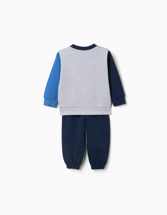 Ensemble de jogging en coton avec Toy Story pour bébé et garçon, bleu/gris