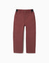 Pantalon chino en sergé avec bande élastique pour garçon, marron