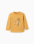 T-shirt à manches longues Tiny Friends pour bébé garçon, jaune