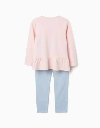 Pyjama long avec Stitch qui brille dans le noir pour fille, rose/bleu