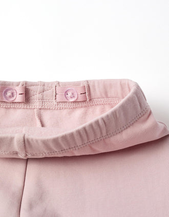 Brushed jogging set with hearts and dots print for baby girls, lilac