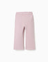 Leggings à boca de sino cardadas para bebé menina, lilás