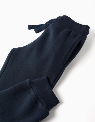 Survêtement en coton peigné à imprimé art pour garçon, vert/bleu marine