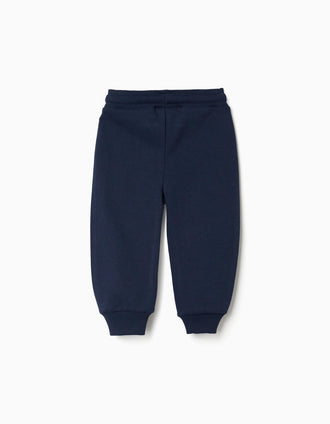 Pantalon de jogging avec Super Friends pour bébé et garçon, bleu marine