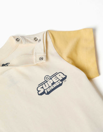 T-shirt + short à imprimé Super Friends pour bébé et garçon, multicolore