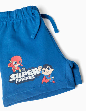 T-shirt + short à imprimé Super Friends pour bébé et garçon, multicolore