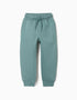 Pantalón de chándal perchado con estampado para niño, azul verdoso