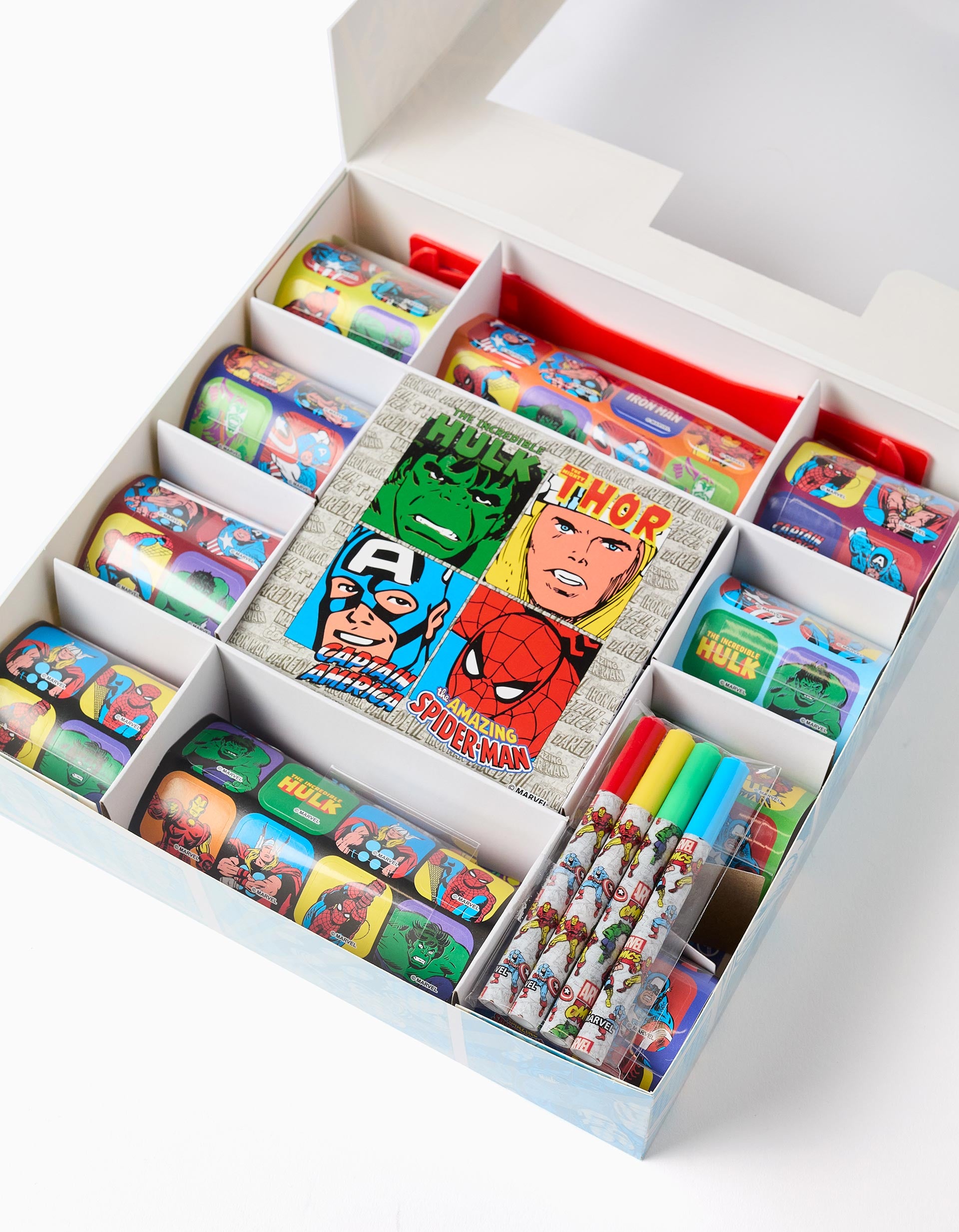 Marvel colouring sticker set for boys, 3Y+