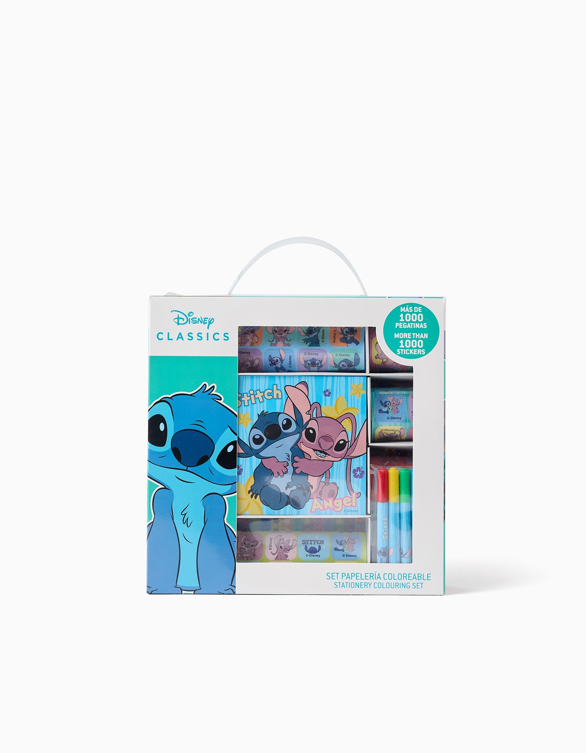 Kit para colorir com de autocolantes Stitch para criança, 3A+