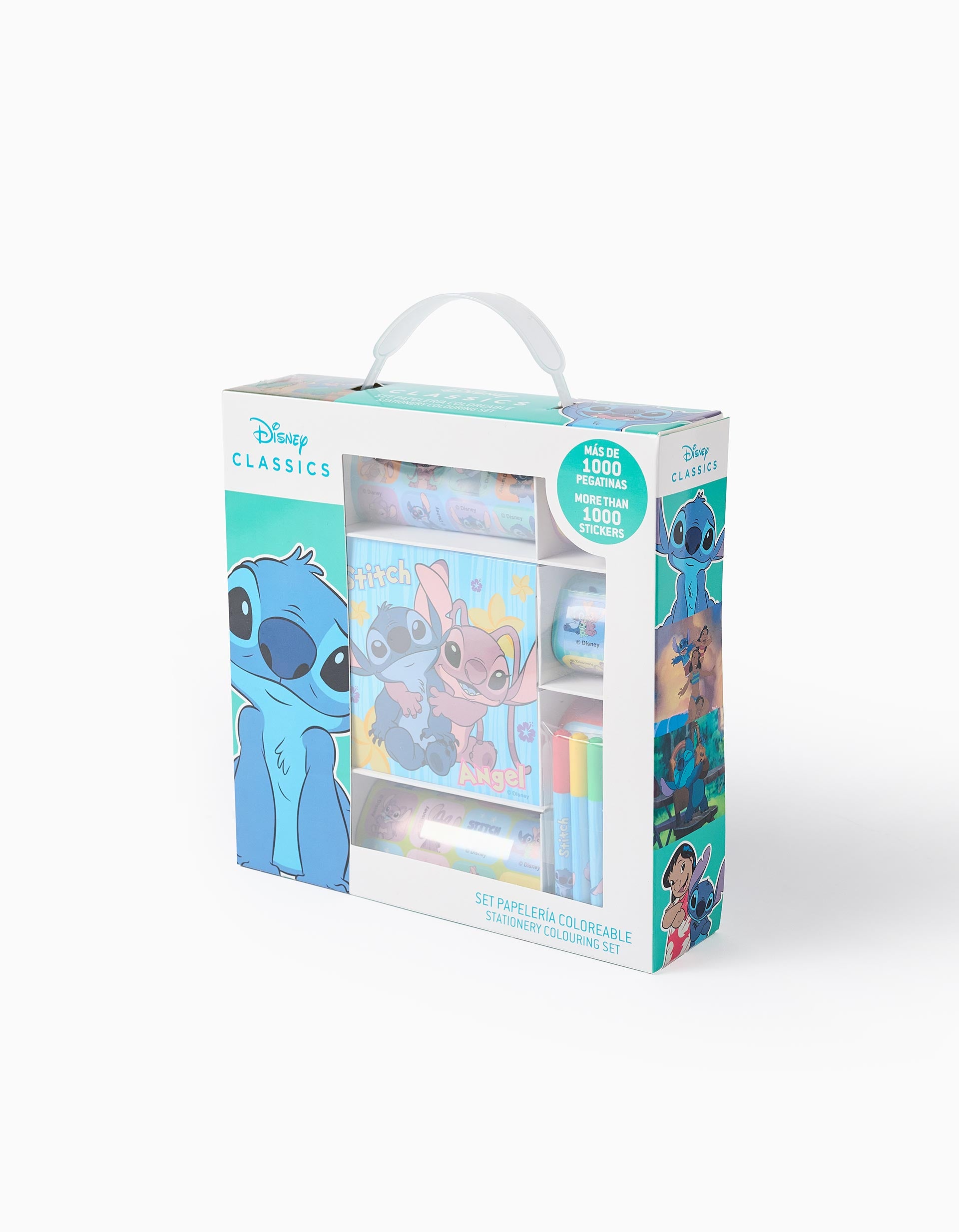 Kit para colorir com de autocolantes Stitch para criança, 3A+