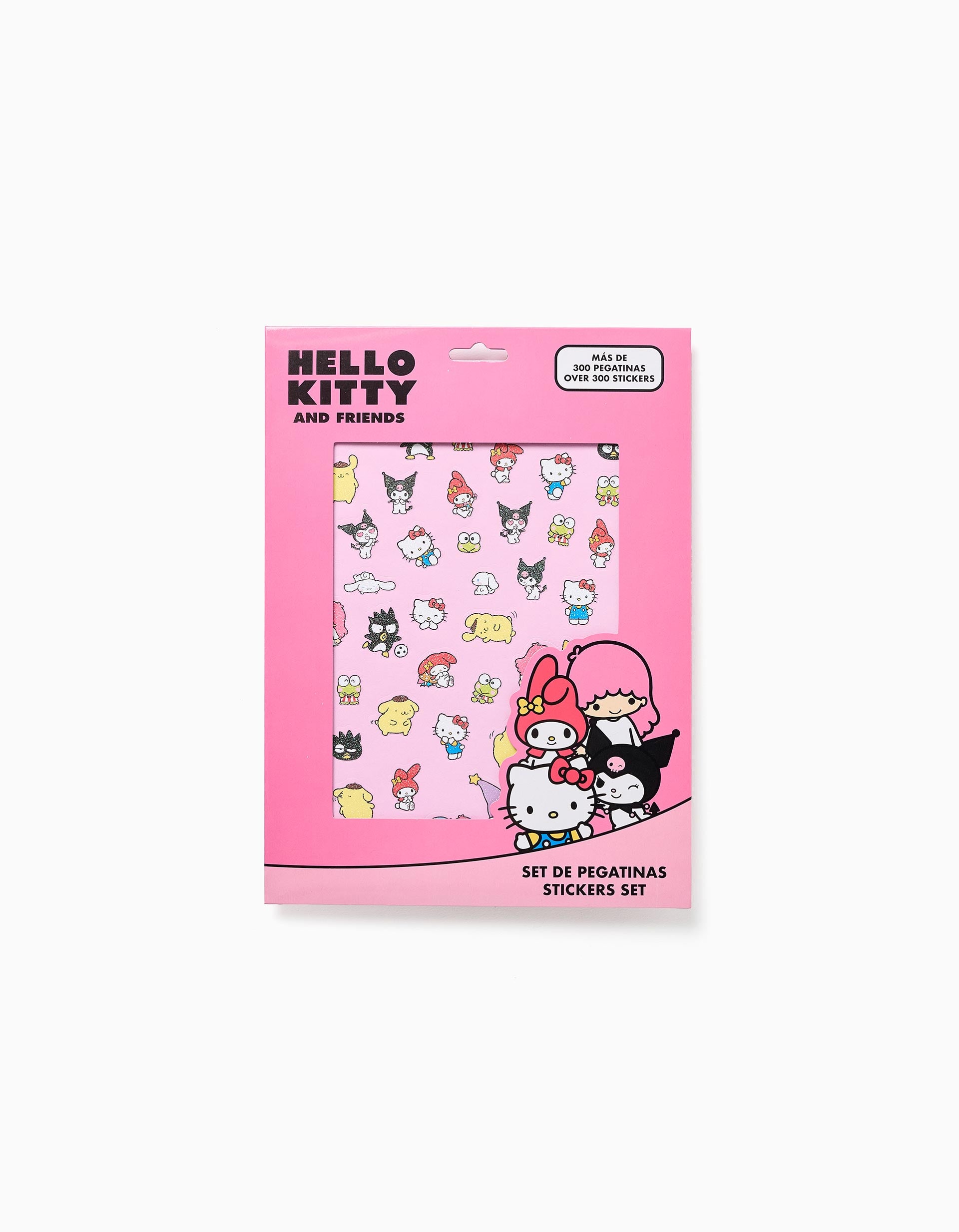Pack com 300+ autocolantes Hello Kitty para menina, 3A+