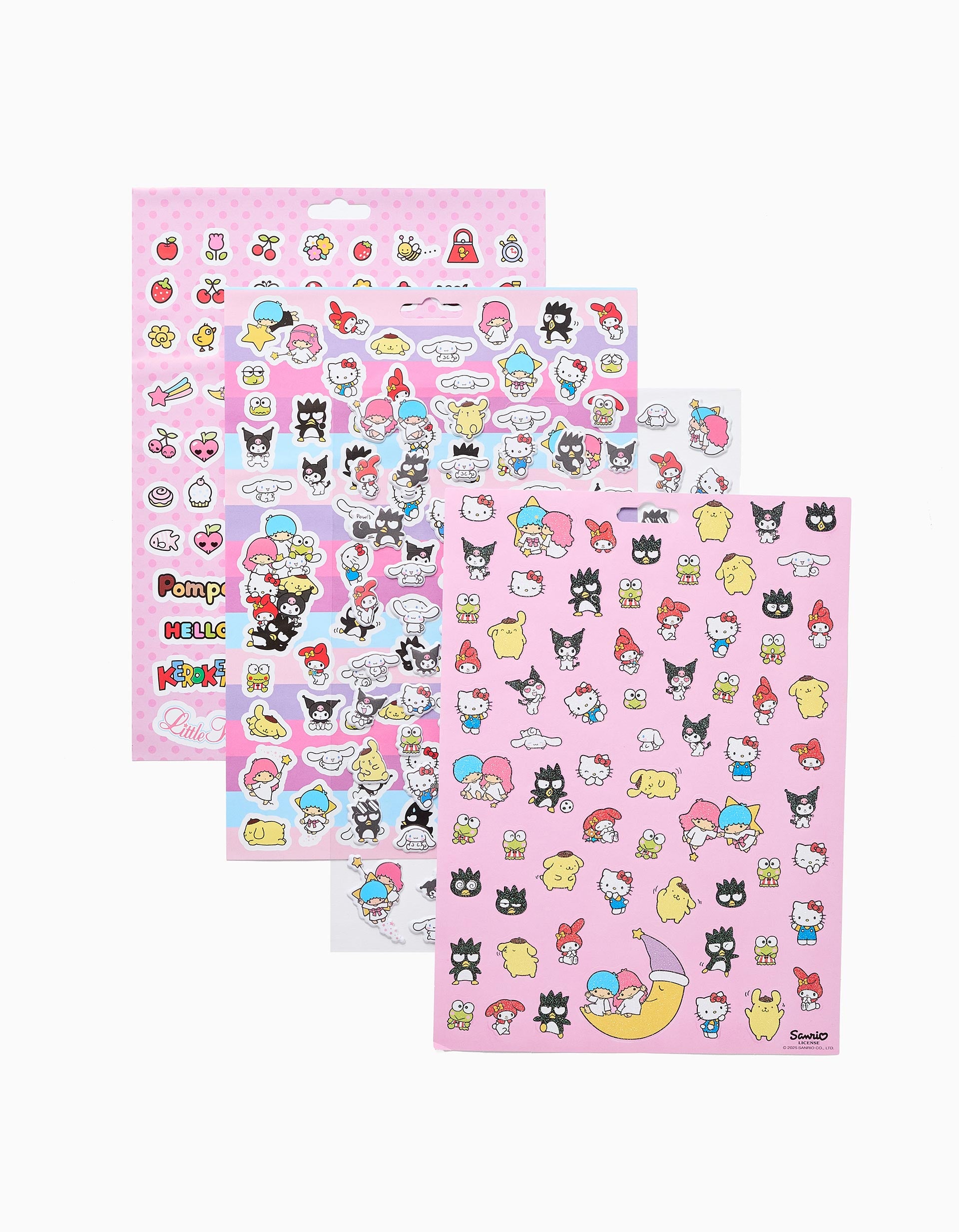 Pack com 300+ autocolantes Hello Kitty para menina, 3A+