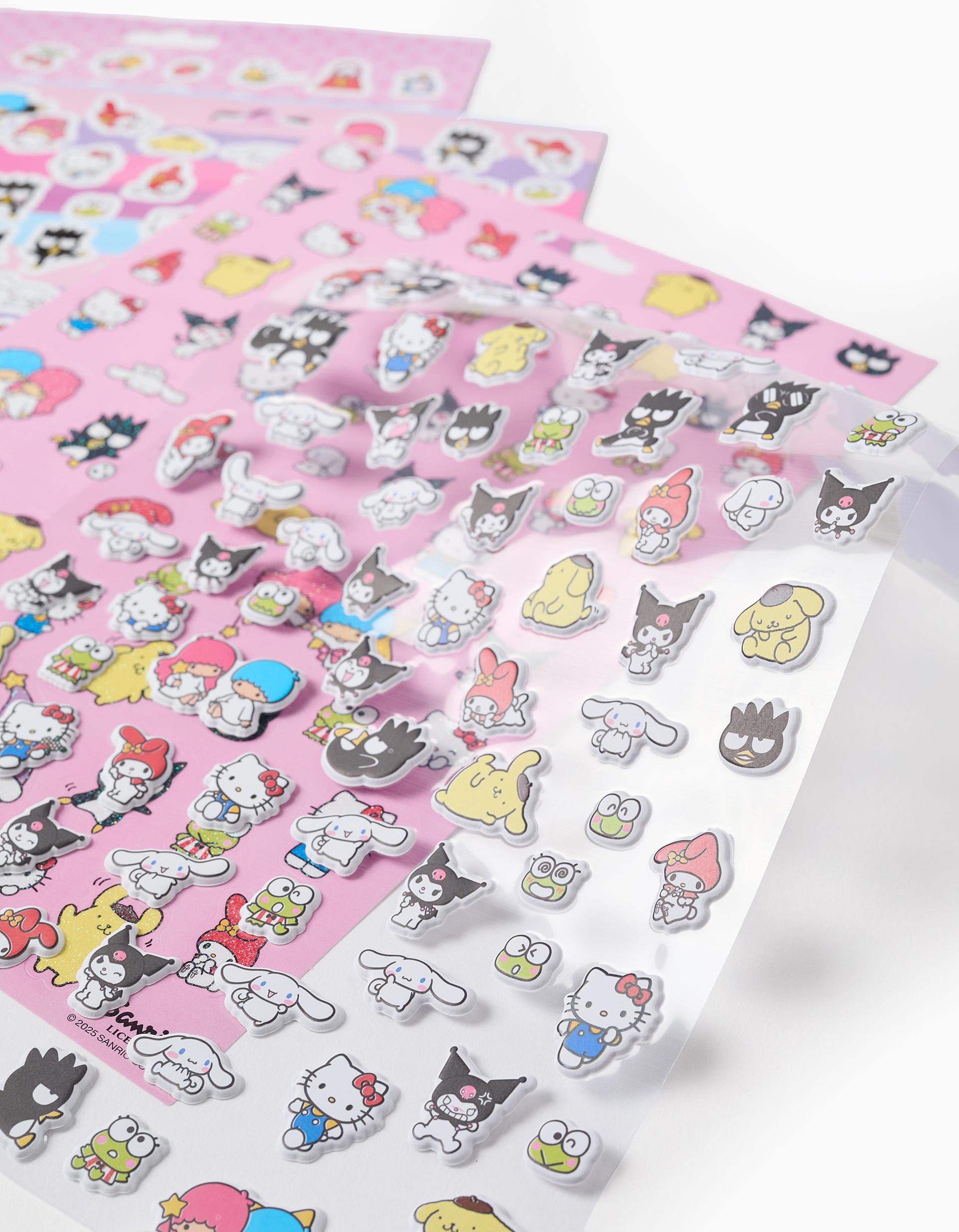 Pack com 300+ autocolantes Hello Kitty para menina, 3A+