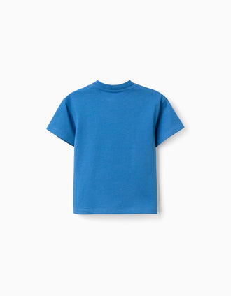 T-shirt en coton avec imprimé Pat' Patrouille pour bébé et garçon, bleu
