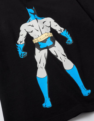 Long sleeve cotton T-shirt with Batman prints for boys, black