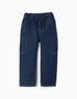 Vaqueros baggy cargo con cordón para niño, azul oscuro