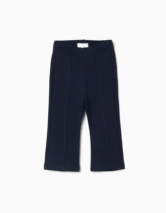 Leggins de campana de punto Roma para bebé niña, azul marino