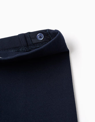 Leggins de campana de punto Roma para bebé niña, azul marino