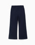 Flared Roma knit leggings for girls, dark blue