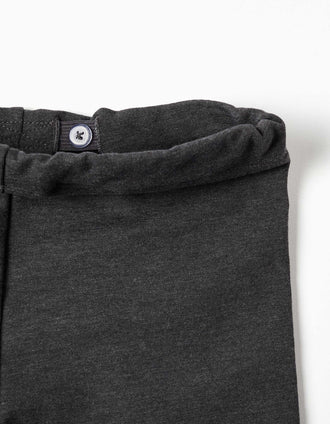 Leggings skinny cardadas para menina, cinza-escuro