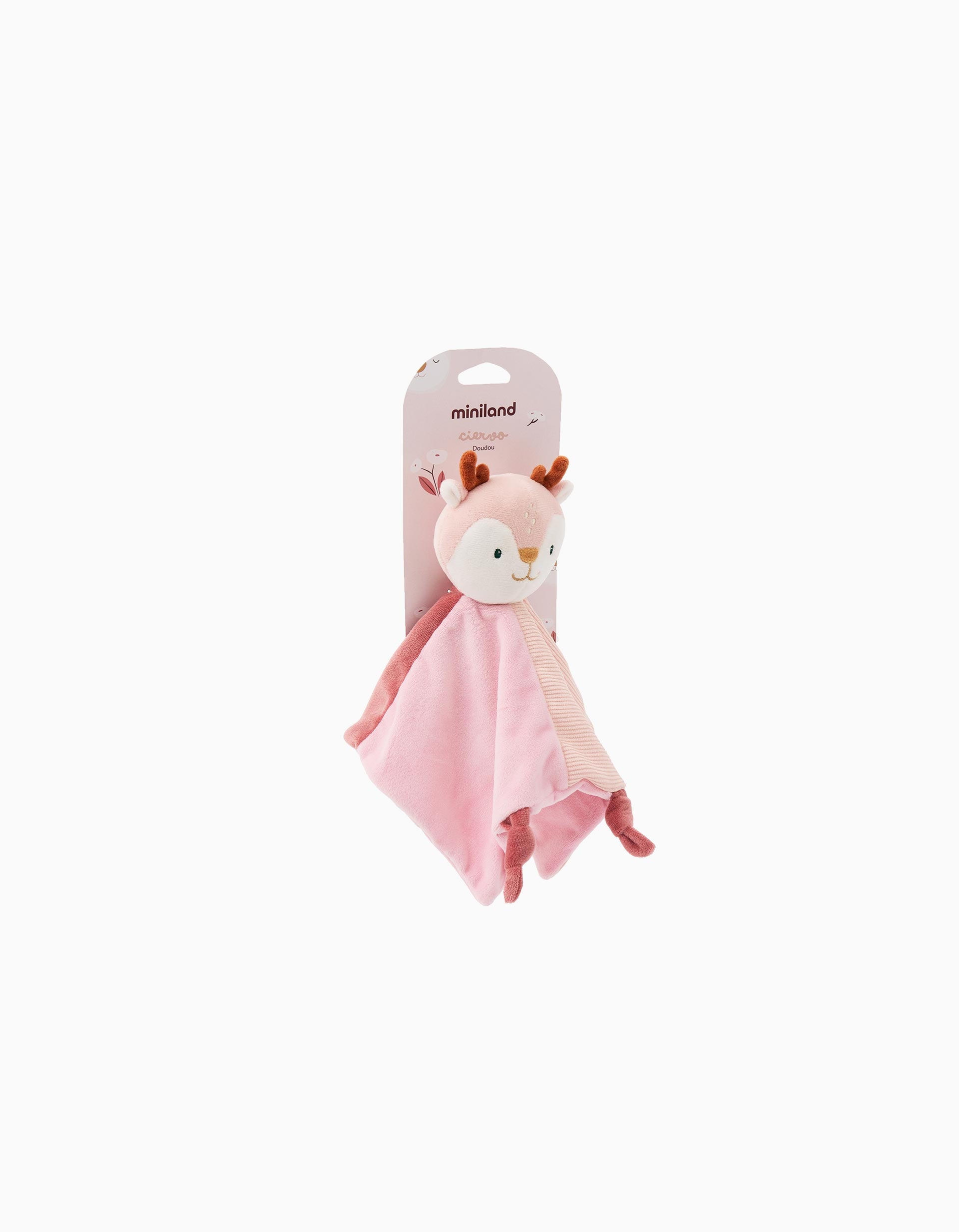 Doudou Baby Deer by Miniland 0M+, Pink