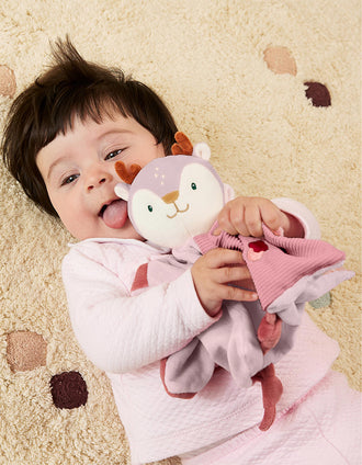 Doudou Baby Deer Miniland 0M+, Rose