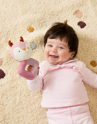 Hochet Baby Deer de Miniland 0M+, rose