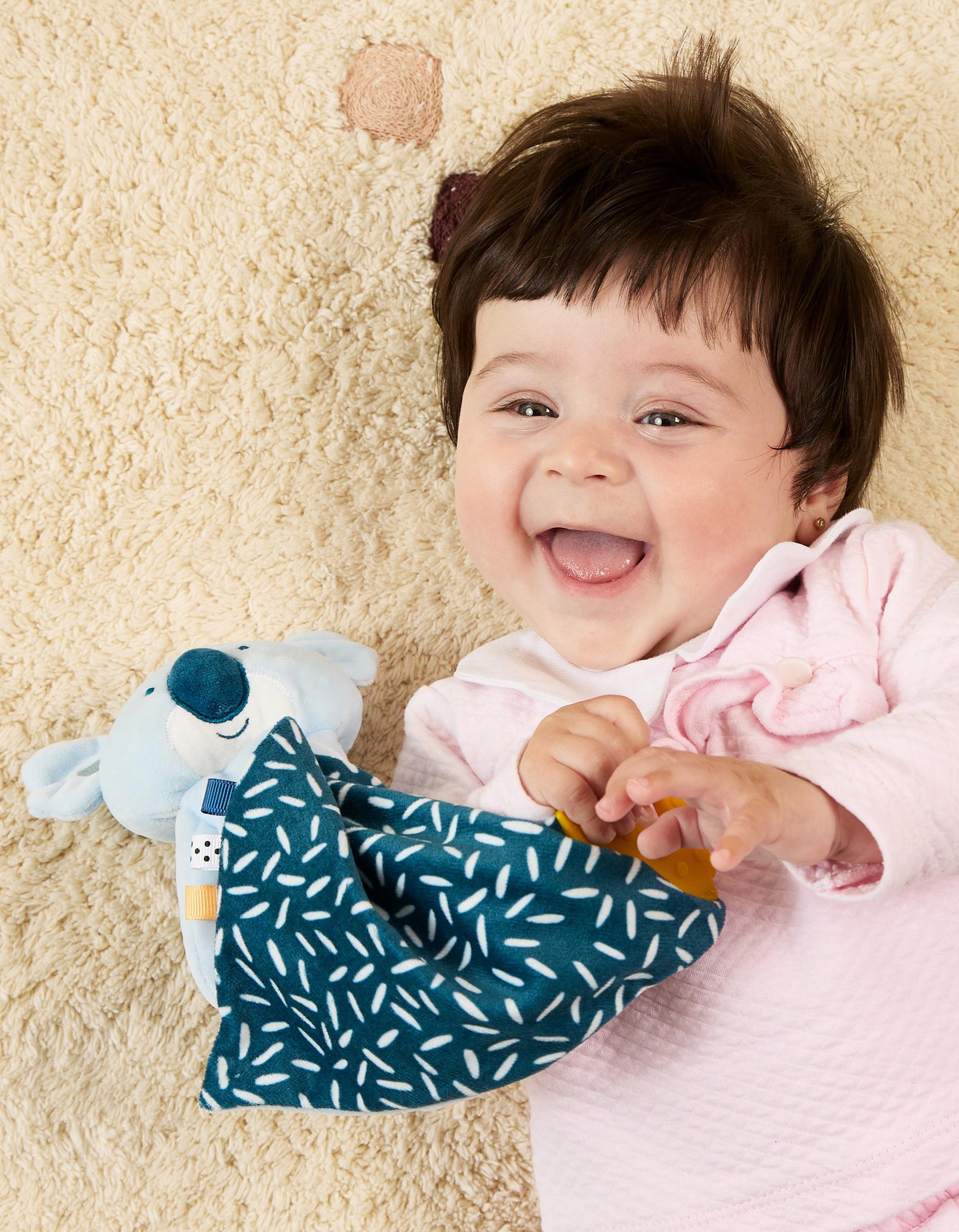 Doudou Baby Deer Miniland 0M+, Azul