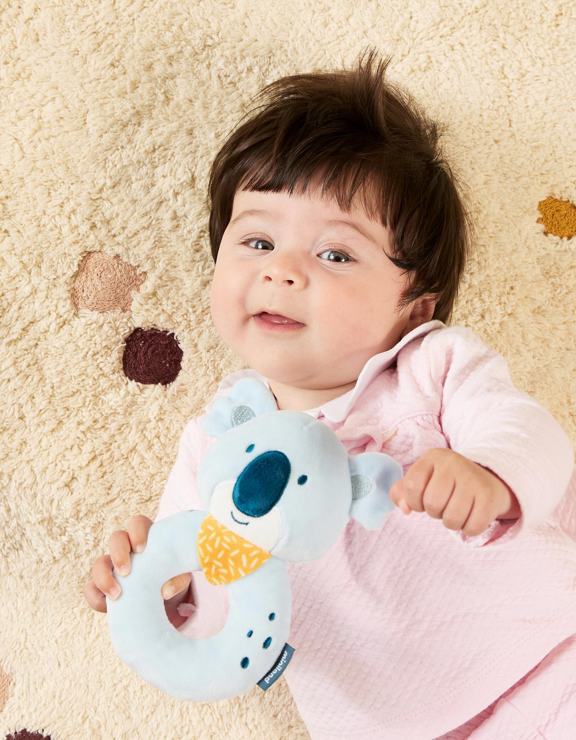 Hochet Baby Deer de Miniland 0M+, Bleu