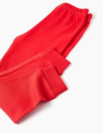 Pijama de manga comprida de algodão Super Mario para menino, cinza/vermelho