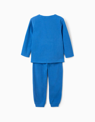 Pijama polar com bordado do Sonic para menino, azul