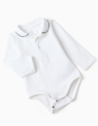 Ensemble body + short à carreaux B&S nouveau-né, blanc/bleu/vert/beige