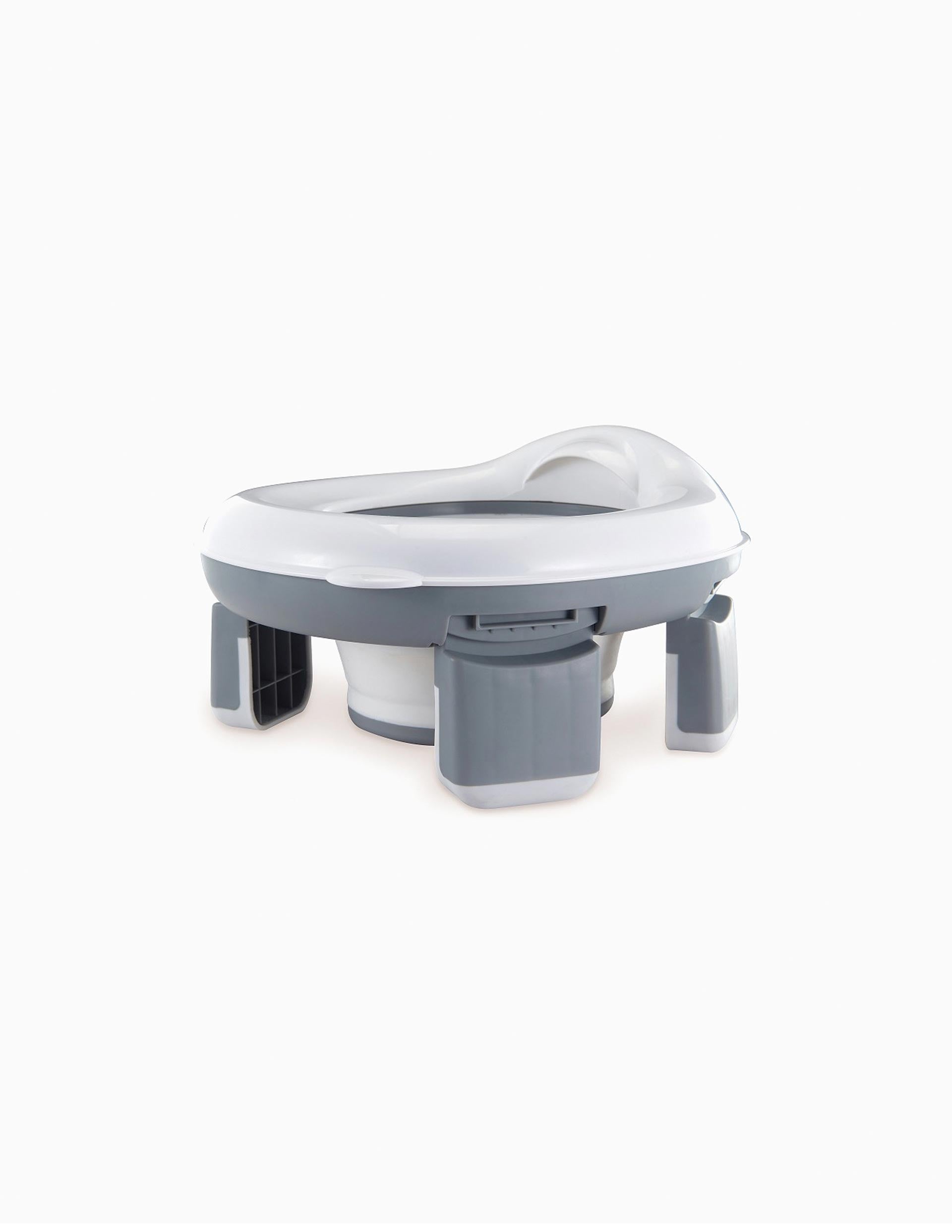 2em1 Bacio e Redutor de Sanita Portátil Interbaby, Cinza