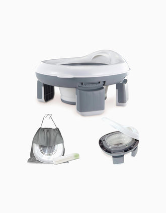 2en1 Pot et Réducteur de Toilette Portables Interbaby, Gris