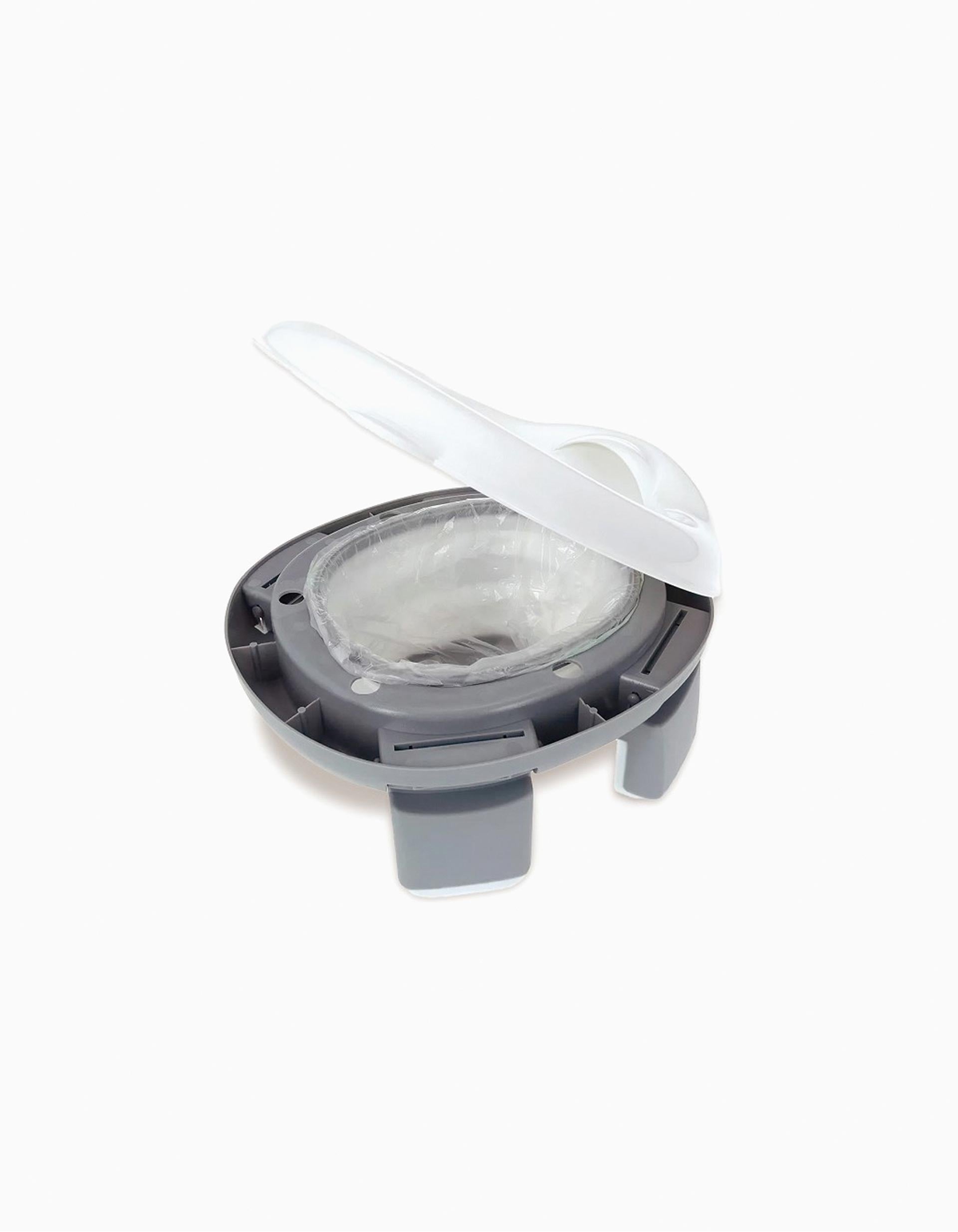 2em1 Bacio e Redutor de Sanita Portátil Interbaby, Cinza
