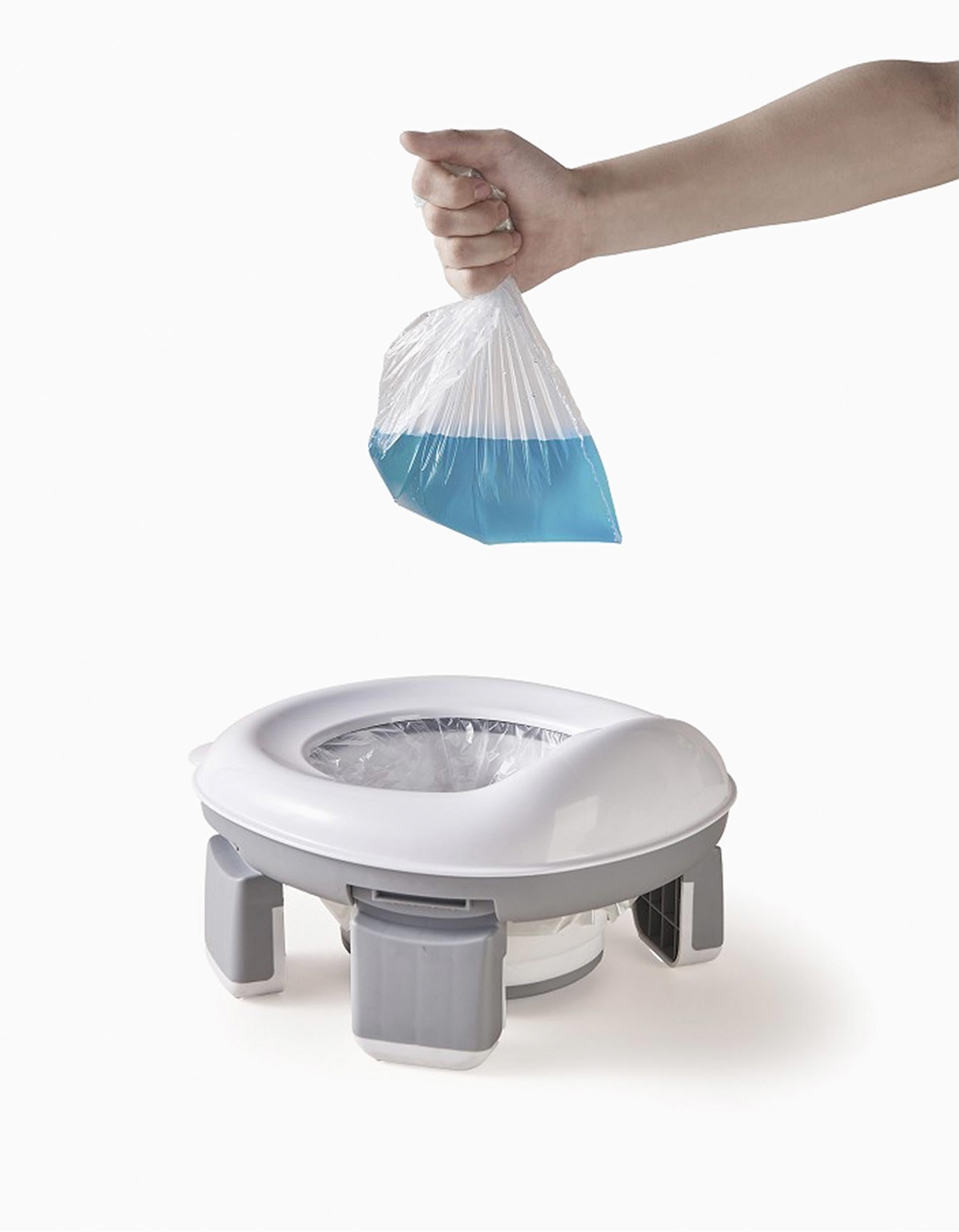 2em1 Bacio e Redutor de Sanita Portátil Interbaby, Cinza