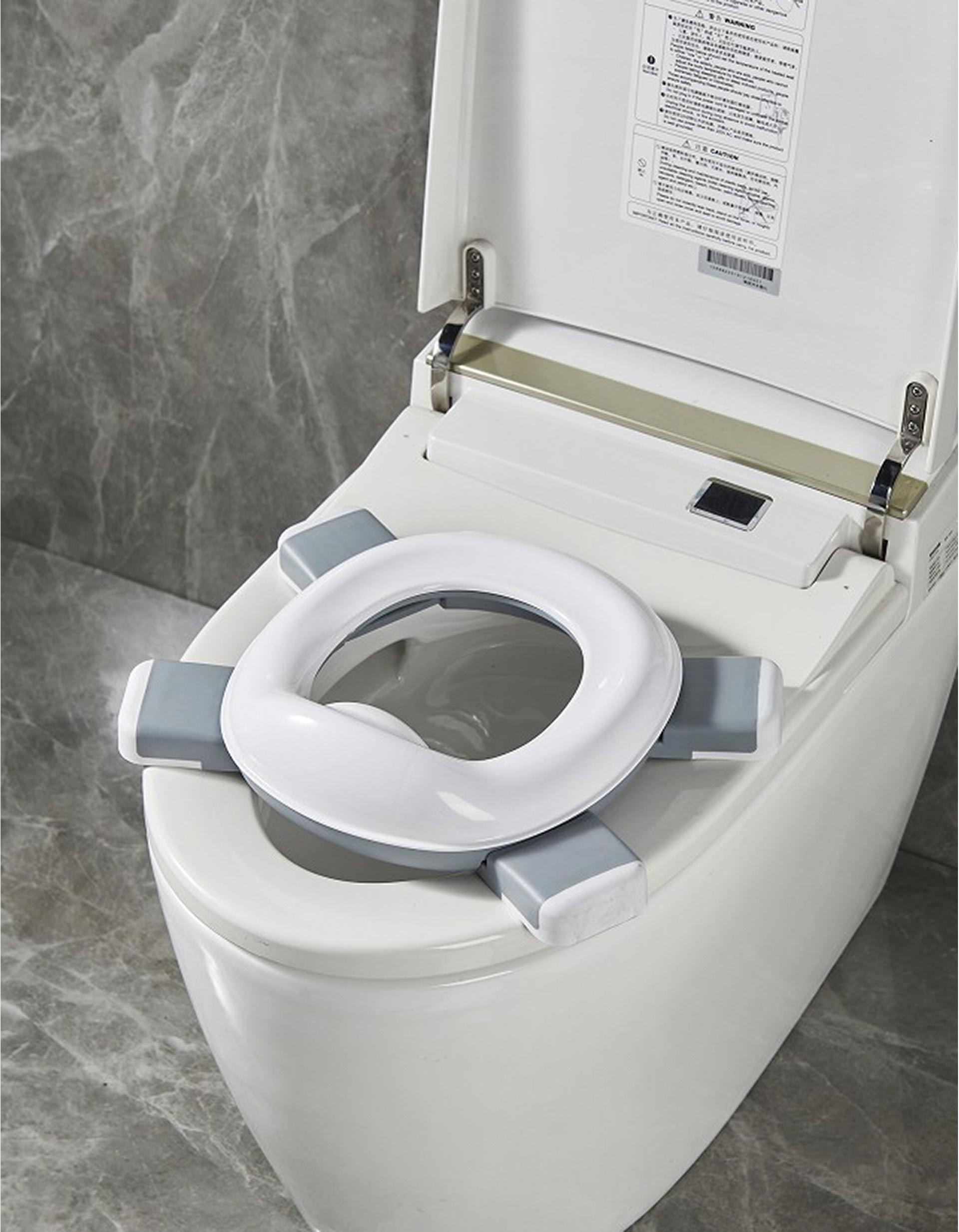 2em1 Bacio e Redutor de Sanita Portátil Interbaby, Cinza