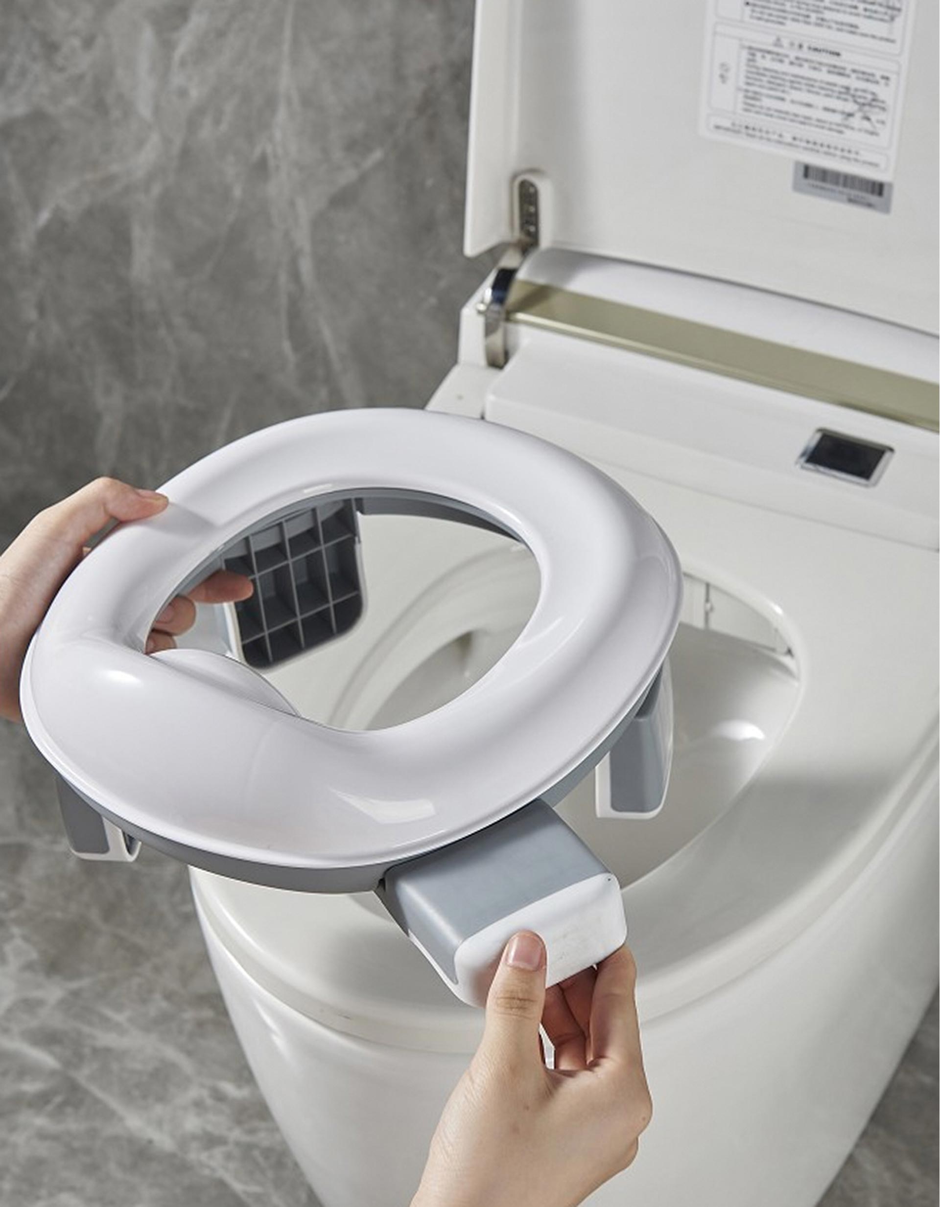 2em1 Bacio e Redutor de Sanita Portátil Interbaby, Cinza