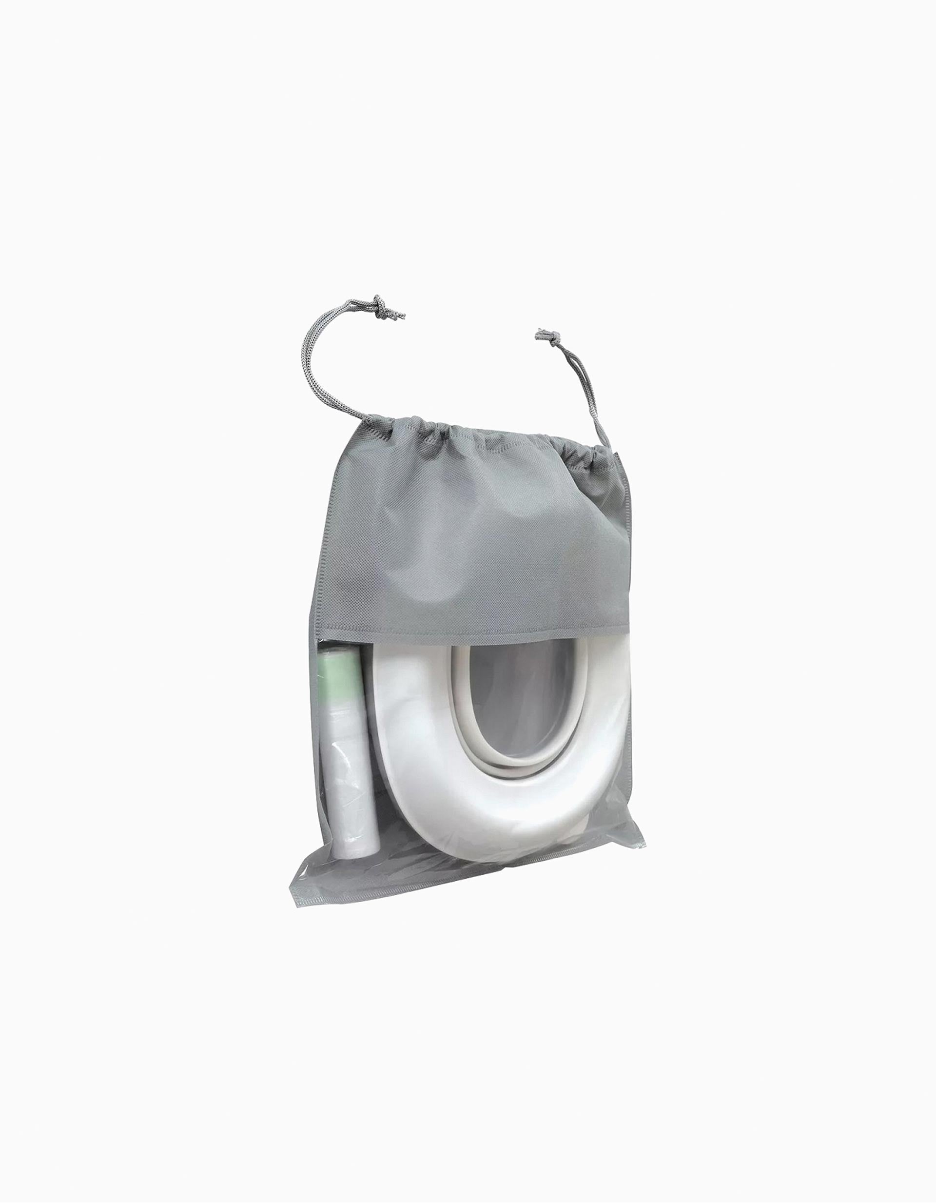 2em1 Bacio e Redutor de Sanita Portátil Interbaby, Cinza