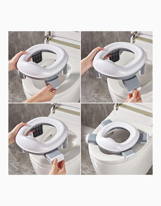 2en1 Pot et Réducteur de Toilette Portables Interbaby, Gris