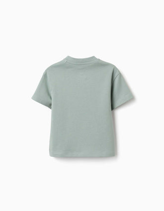 T-shirt en coton avec imprimé Bluey et Bingo pour bébé et enfant, vert