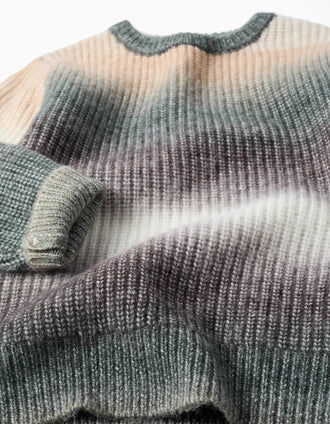 Jersey de punto grueso con efecto degradado para niño, multicolor