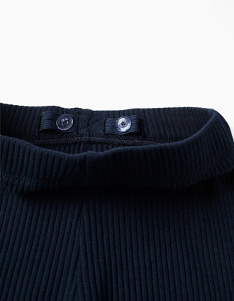 Conjunto de sweat e calças de algodão para bebé menina, branco/azul