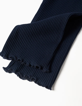 Conjunto de sweat e calças de algodão para bebé menina, branco/azul