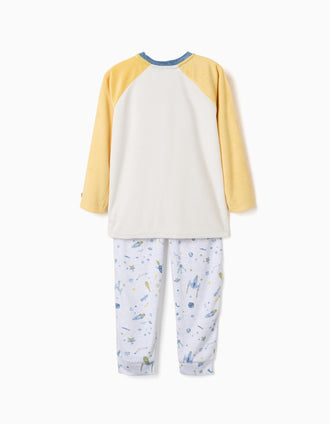 Pyjama en velours avec motif espace pour garçon, multicolore