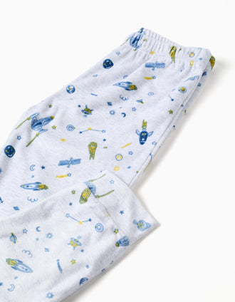 Pyjama en velours avec motif espace pour garçon, multicolore