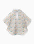 Poncho de lluvia con capucha y estampado para bebé niño, transparente