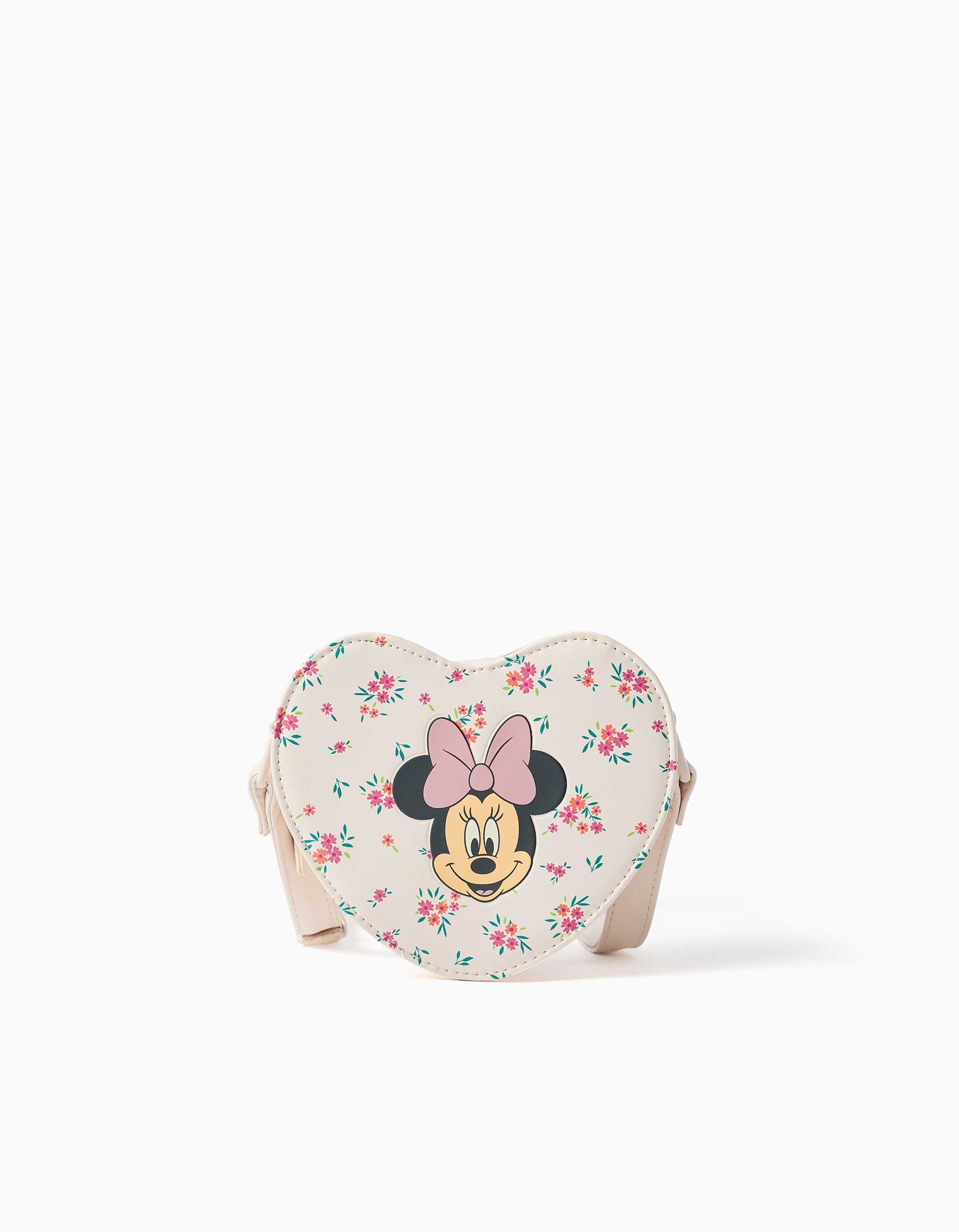 Bolsa a tiracolo com estampado da Minnie para menina, bege-claro