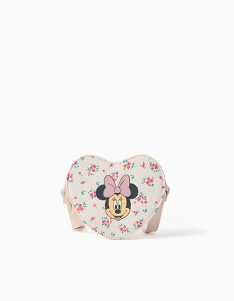 Bolsa a tiracolo com estampado da Minnie para menina, bege-claro